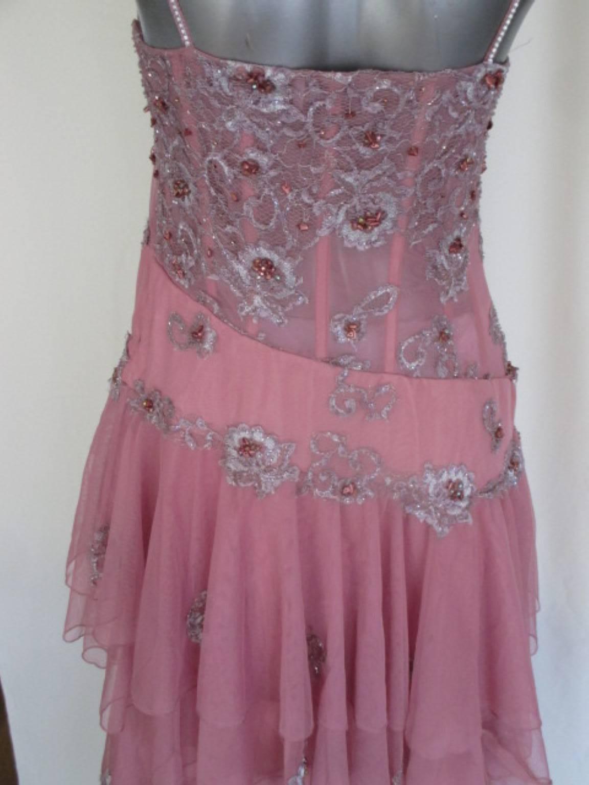 Pierre Cardin Pink Beaded Cocktail Dress 2
