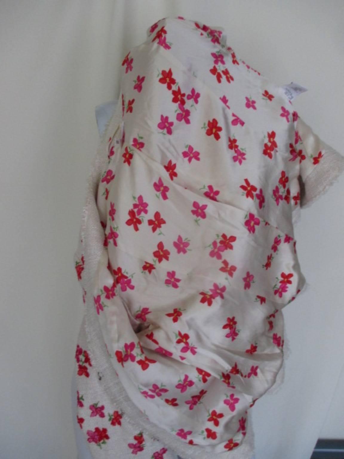 Women's Escada beautiful summer flower jacket size US 8 For Sale