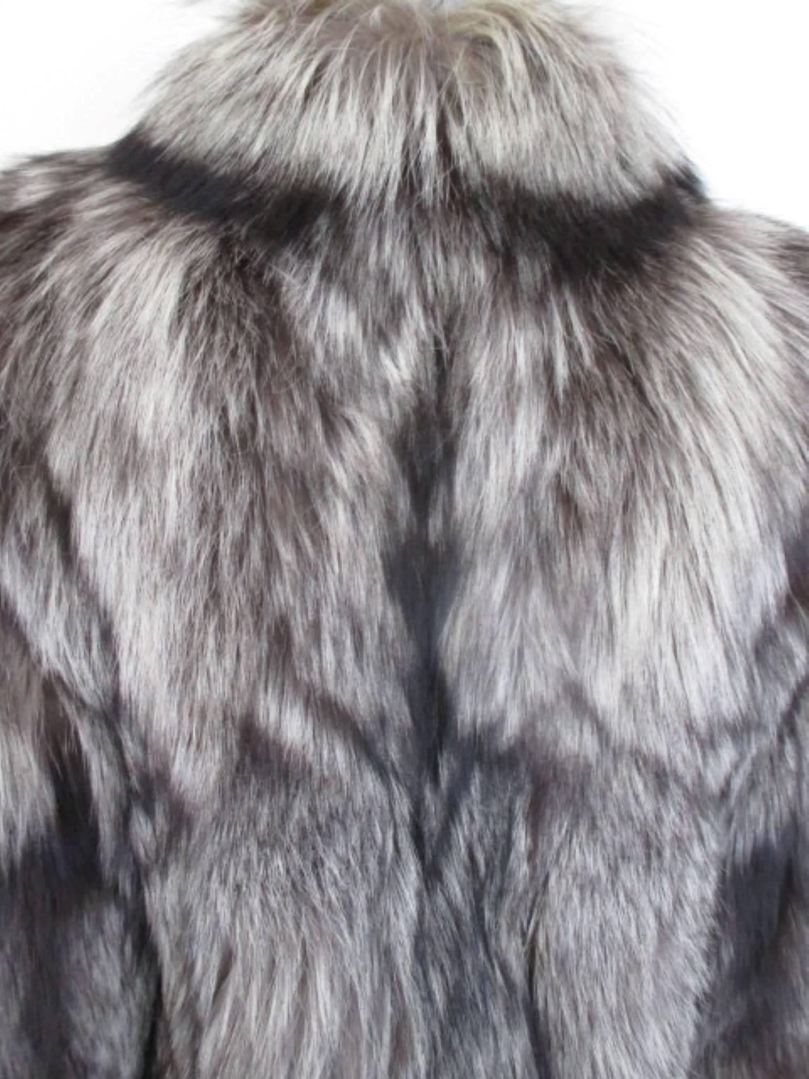 Women's or Men's beautiful soft silver fox fur coat
