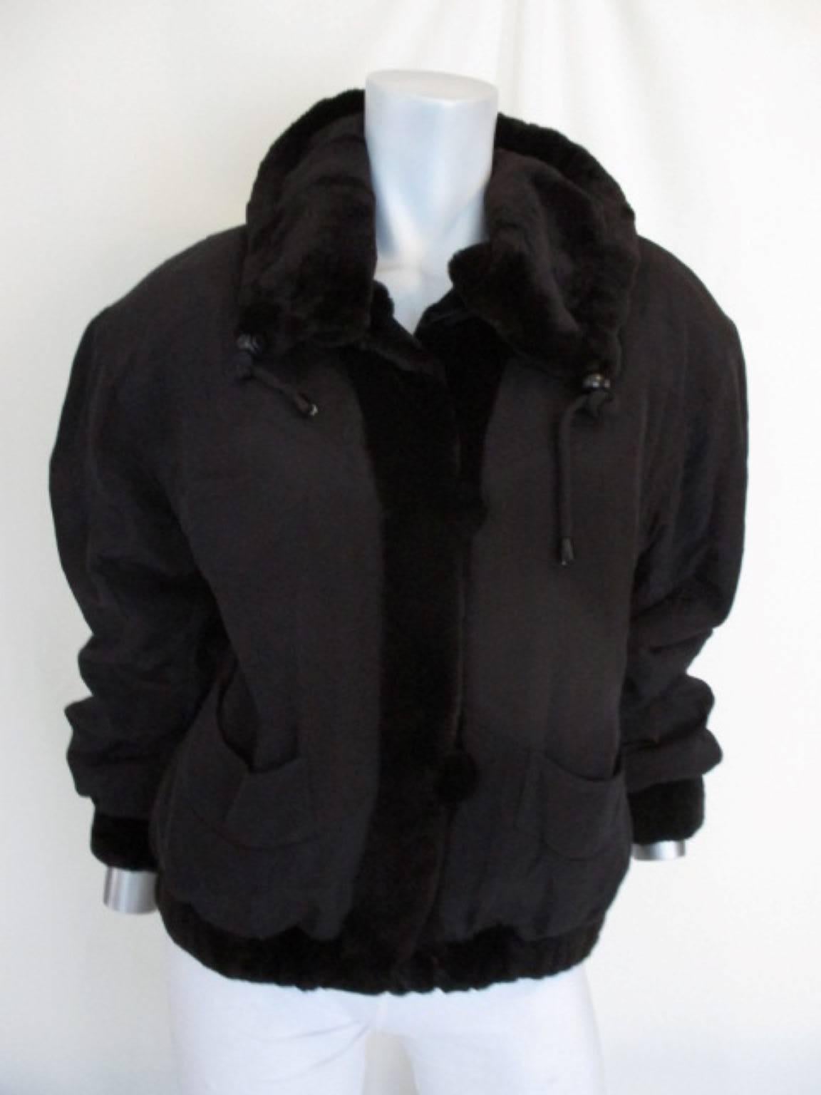 reversible dark brown sheared soft mink fur jacket 1