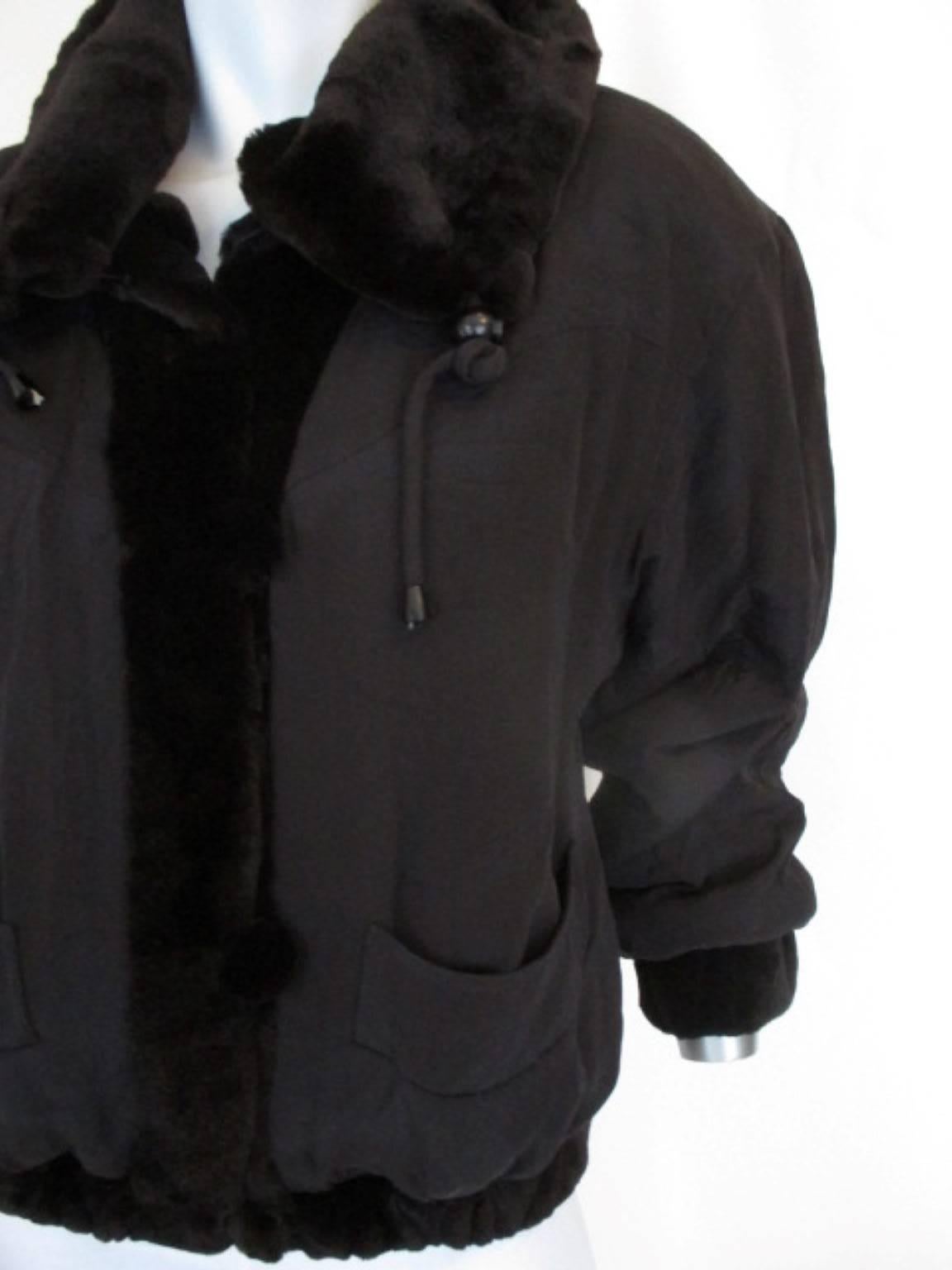 reversible dark brown sheared soft mink fur jacket 2