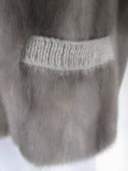 sleeveless soft sapphire mink fur vest
