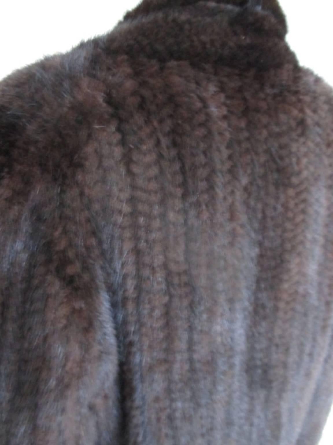 Exclusive Knitted Mink Fur jacket For Sale 1