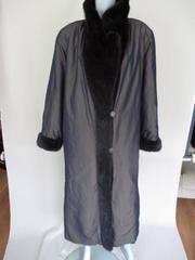 Reversible Long Mink Silk Fur Coat