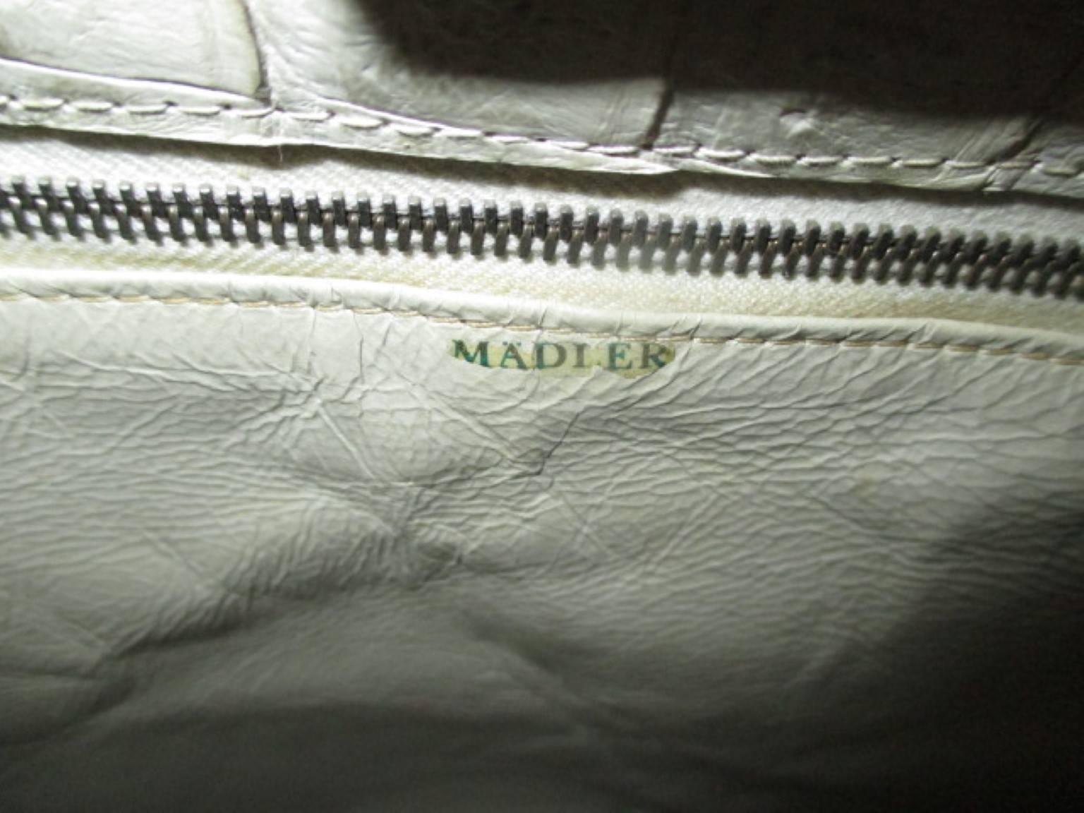 exclusive petite crocodile/alligator leather top handle handbag 9.84 inch 3