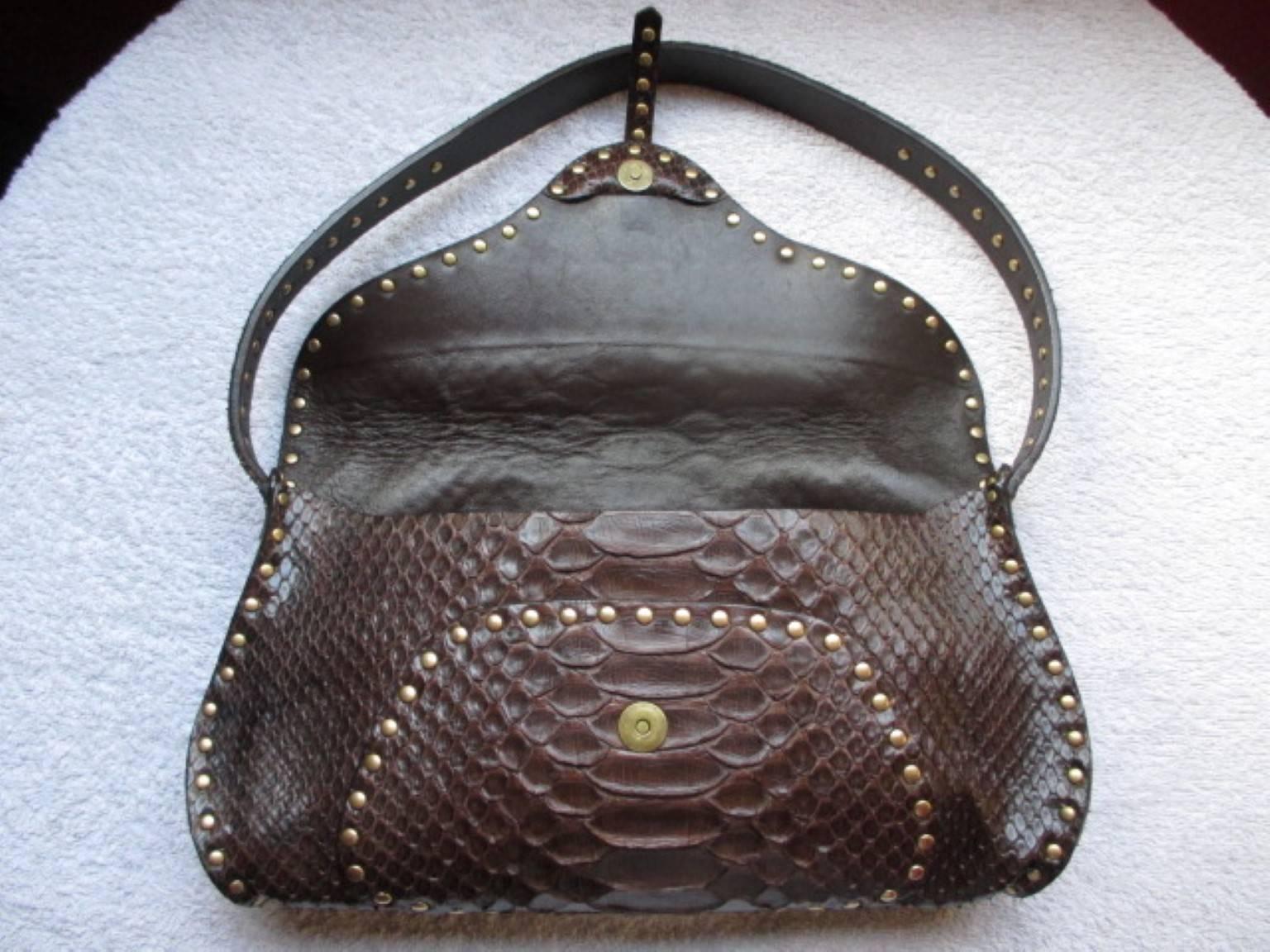 Black Celine little brown leather shoulderbag
