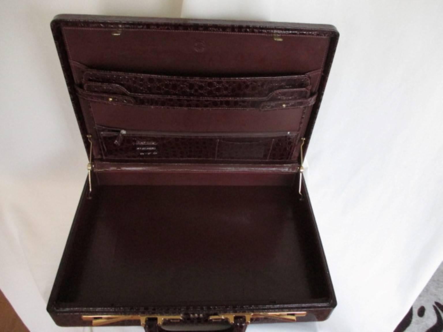 Business Class Patent Leather Presto Briefcase  For Sale 1