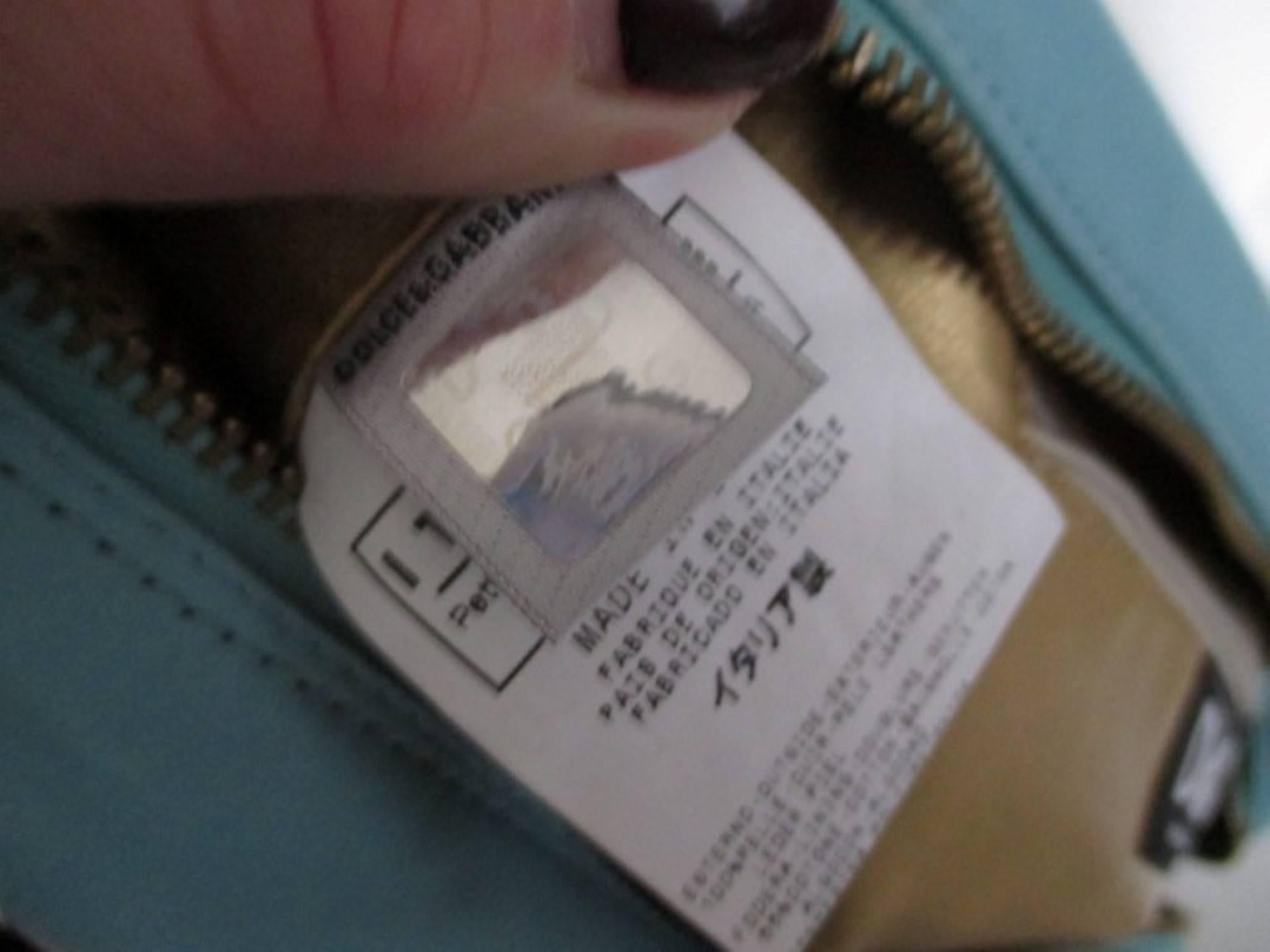 Women's or Men's Dolce & Gabbana Turquoise Leather Shoulder Bag
