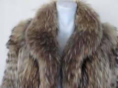 natural finn raccoon fur coat