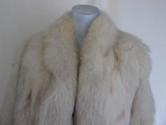 Three Quarter Length Lynx Dyed Fox Fur Coat