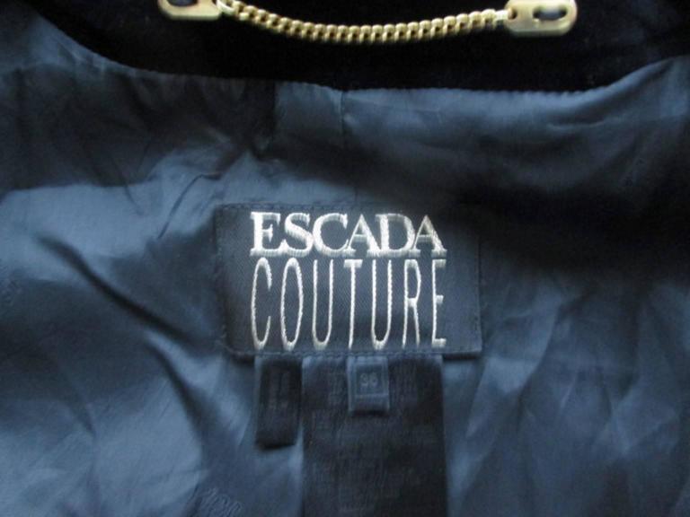 escada couture black wool bolero at 1stDibs | escada couture bolero