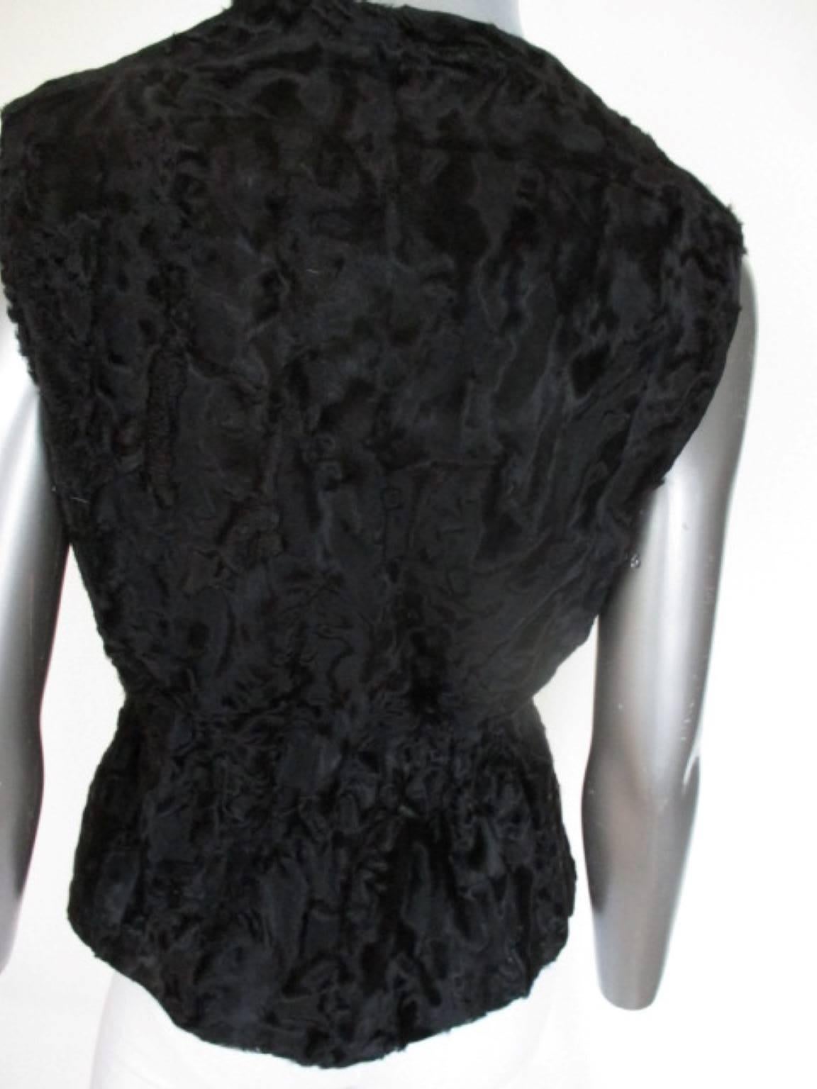 persian lamb vest