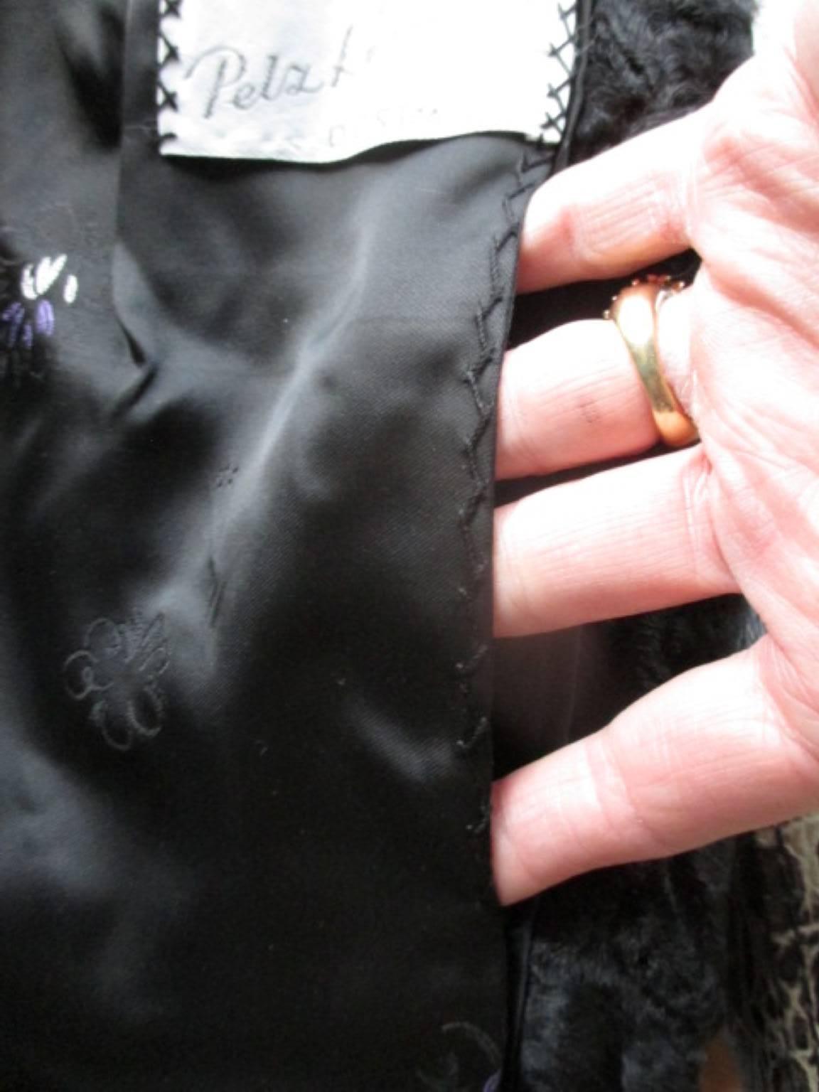 Black Persian Lamb Sleeveless Fur Vest For Sale 1