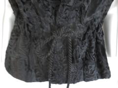 Black Persian Lamb Sleeveless Fur Vest