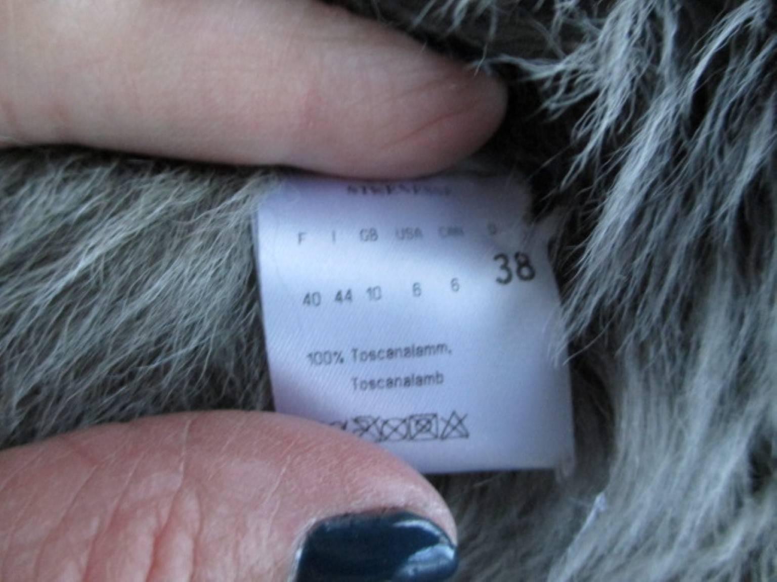 Strenesse Top Quality Soft Tuscan Lamb Shearling Coat In Good Condition In Amsterdam, NL