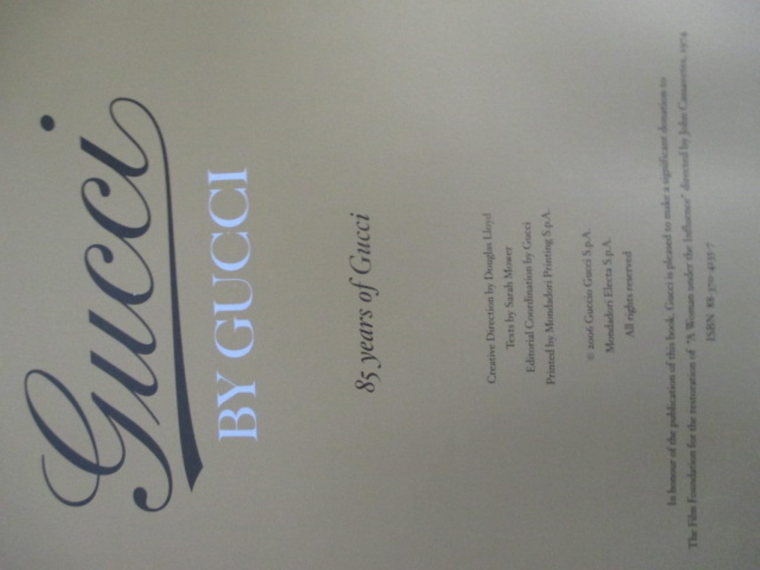 Book of Gucci by Gucci 85 Years of Gucci Limited Edition, 2006 at 