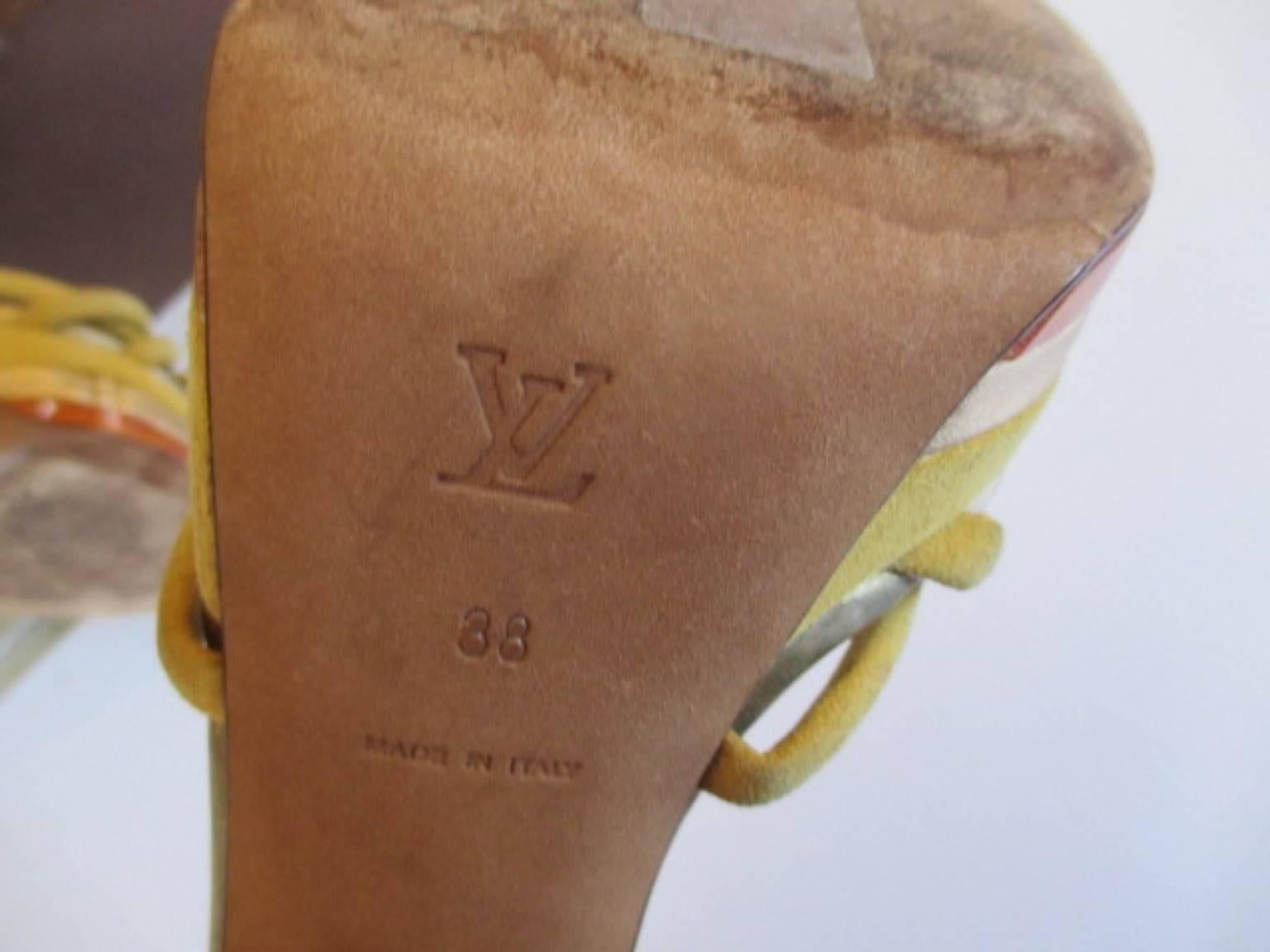 Louis Vuitton-Kollektion Cleo Pompeii-Hose mit hohem Absatz im Angebot 1