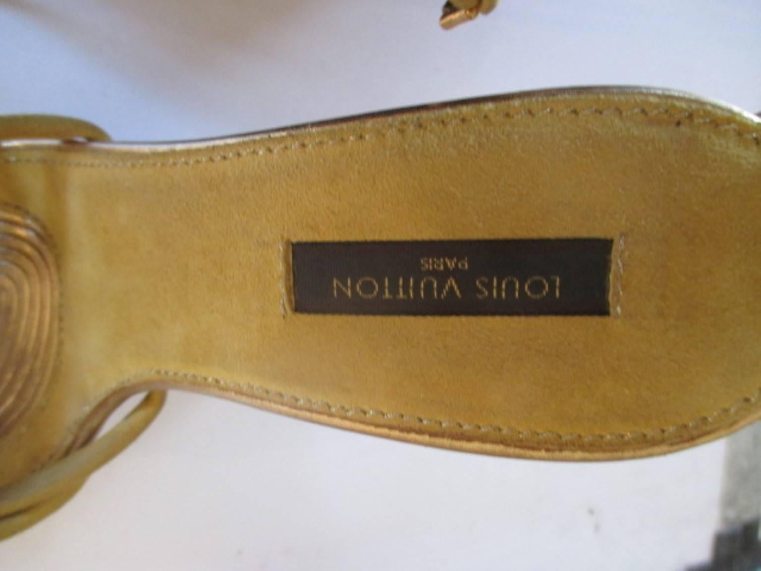 Louis Vuitton-Kollektion Cleo Pompeii-Hose mit hohem Absatz im Angebot 5