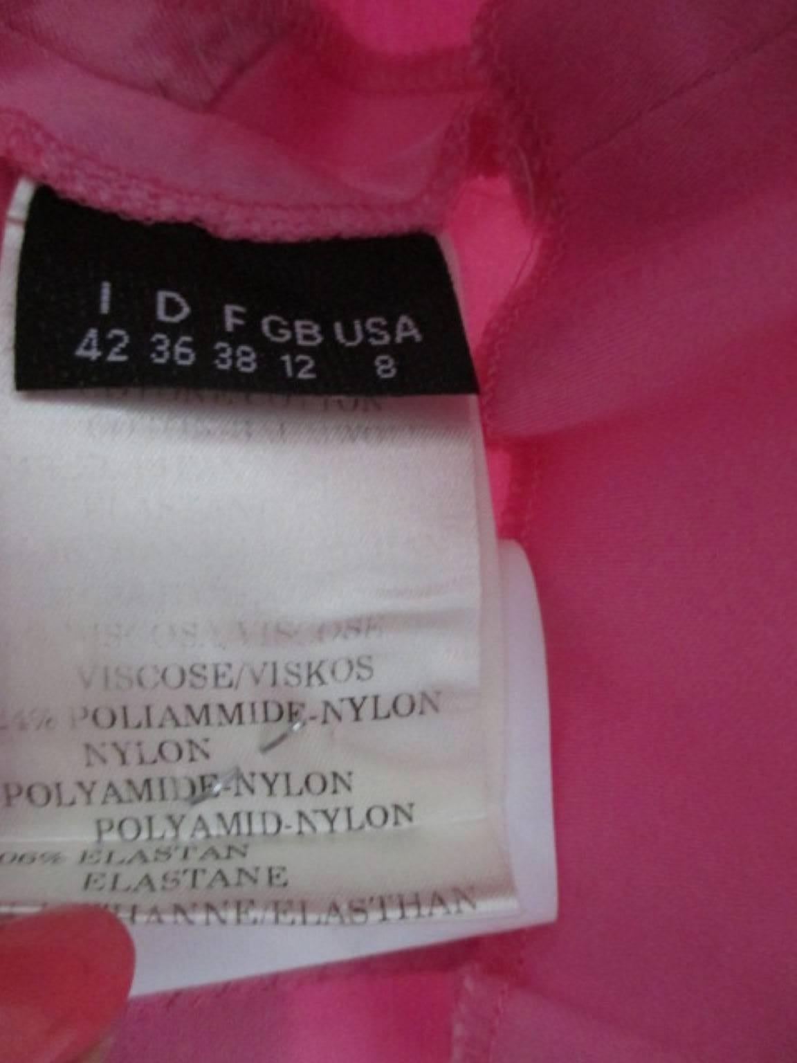 Thierry Mugler Pink Dress In Good Condition For Sale In Amsterdam, NL