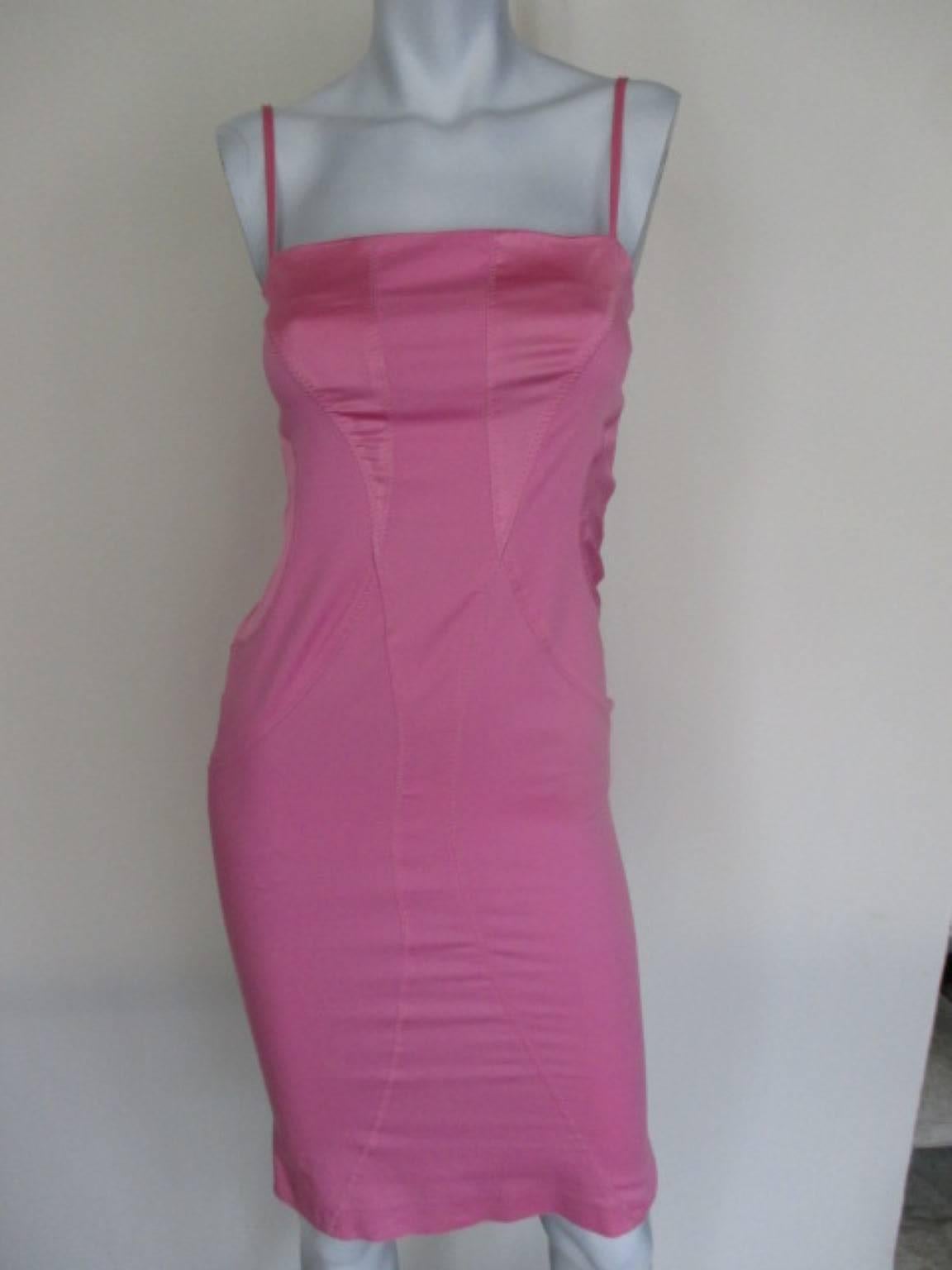 Thierry Mugler Pink Dress For Sale 1