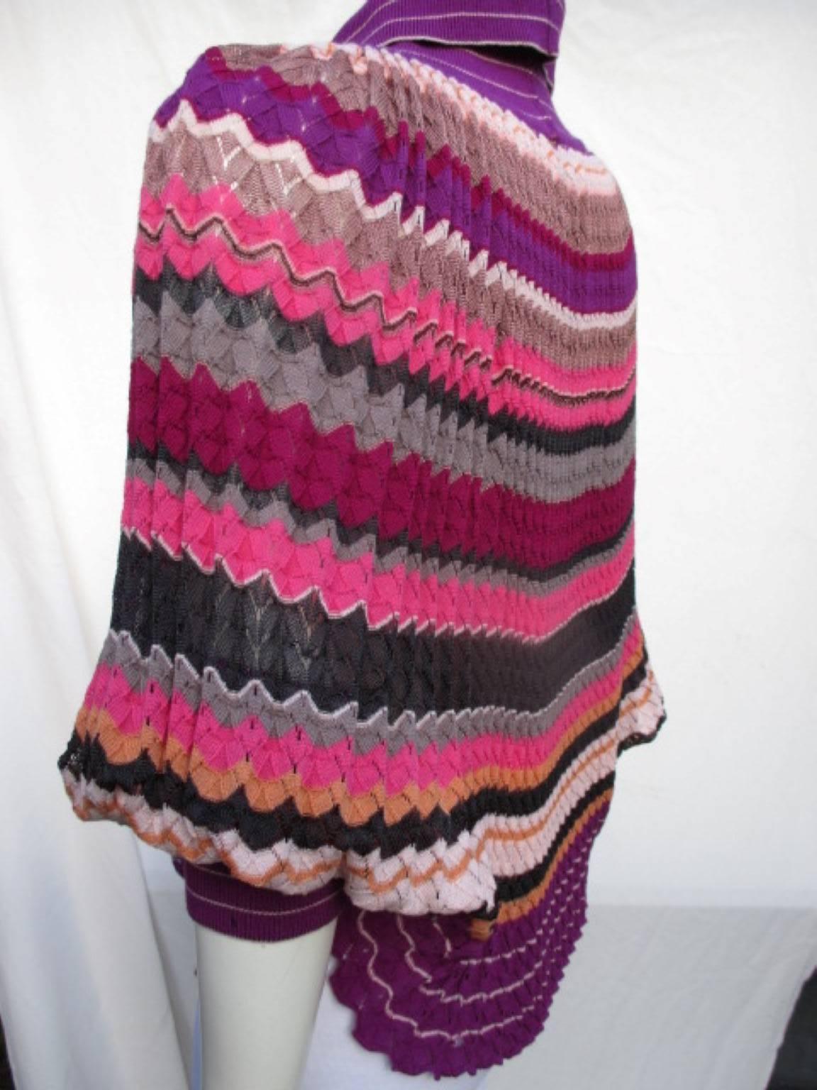 Women's or Men's Missoni Wool/Silk Sleeved Cape For Sale