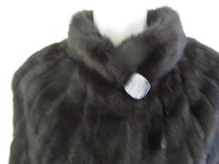 Saga Black Mink Fur Coat