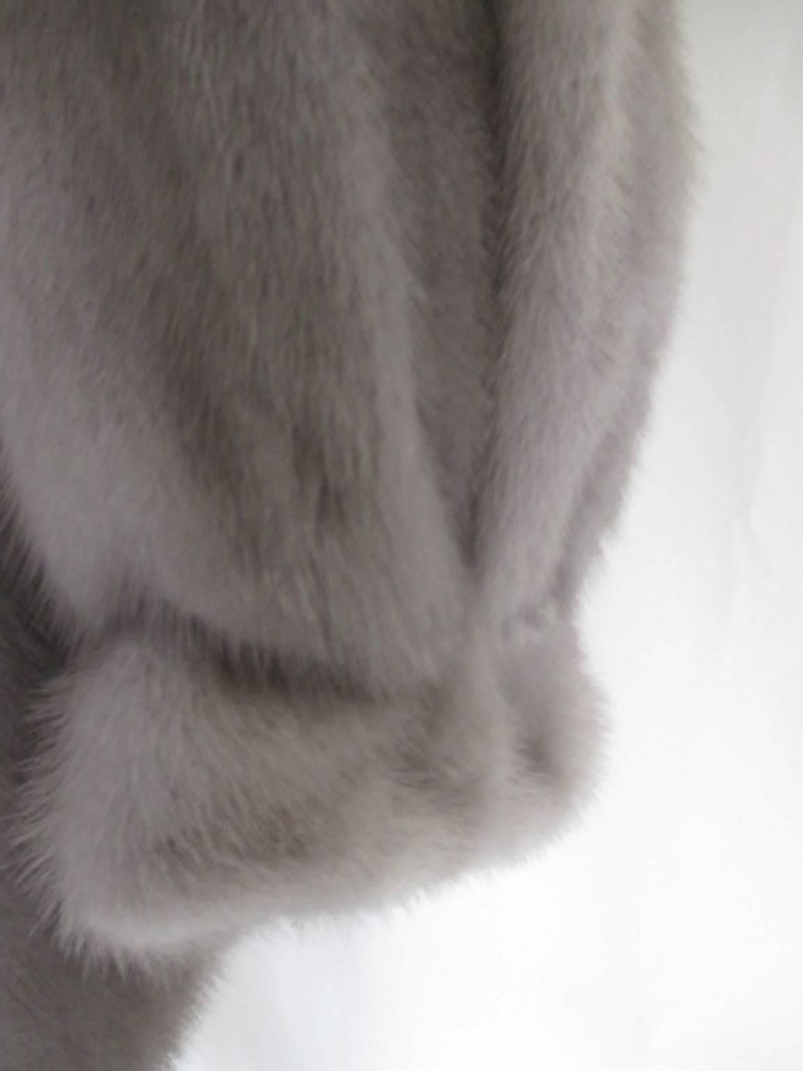 Gray Saga Furs Soft Sapphire Mink Fur Jacket For Sale