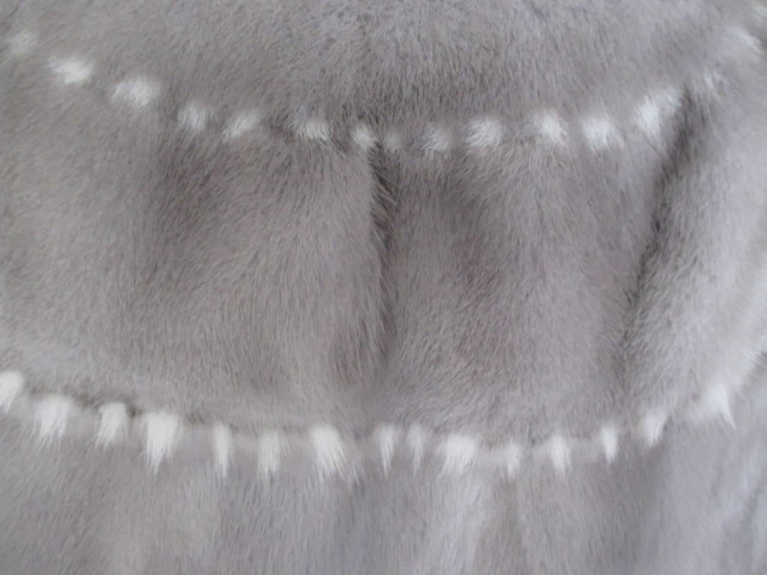 Women's or Men's Saga Furs Soft Sapphire Mink Fur Jacket For Sale