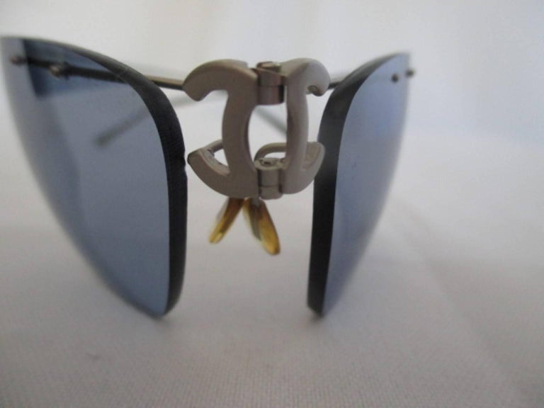 chanel foldable sunglasses