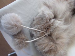 Rare Lynx Handwarmer Muff with Pom Pom