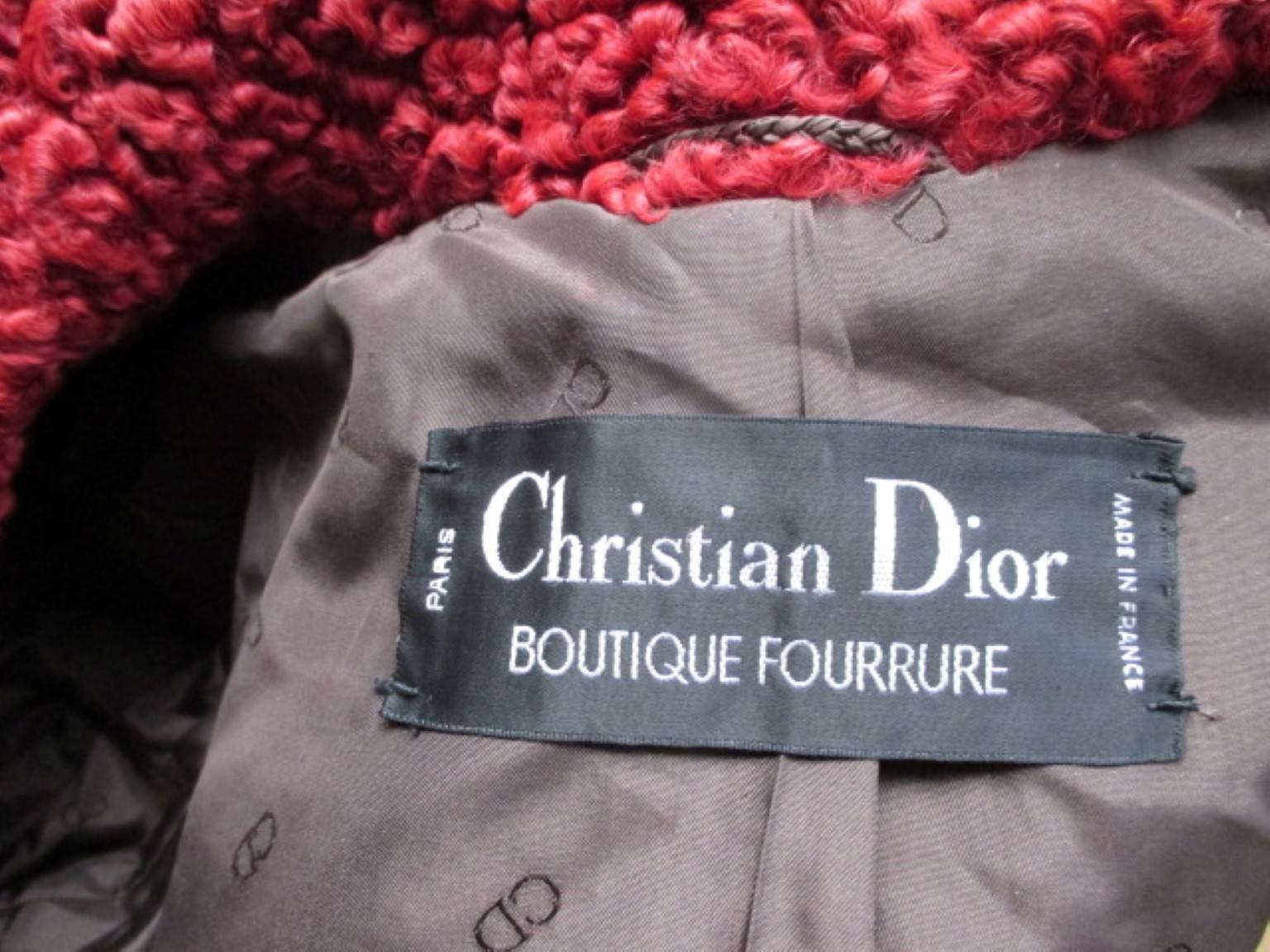 christian dior fur coat