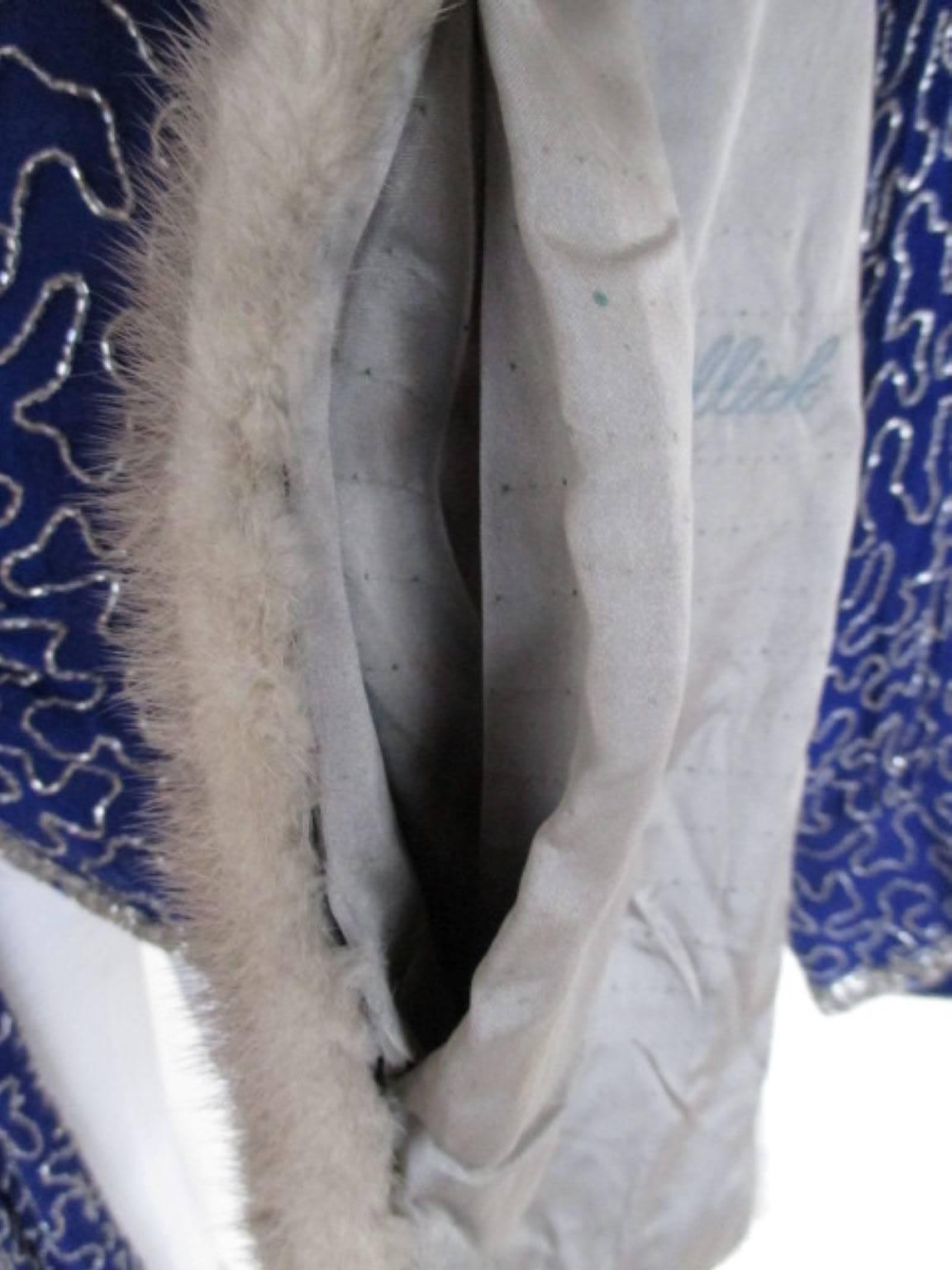 vintage grey mink fur stole at 1stDibs