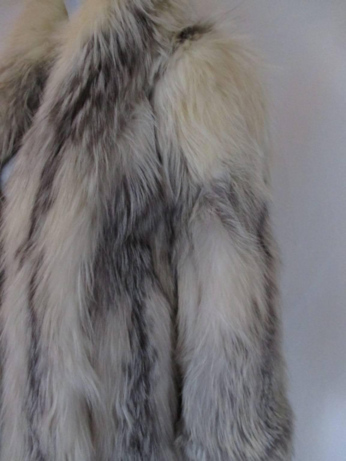 Alper-Richman Fox Fur Coat In Good Condition In Amsterdam, NL