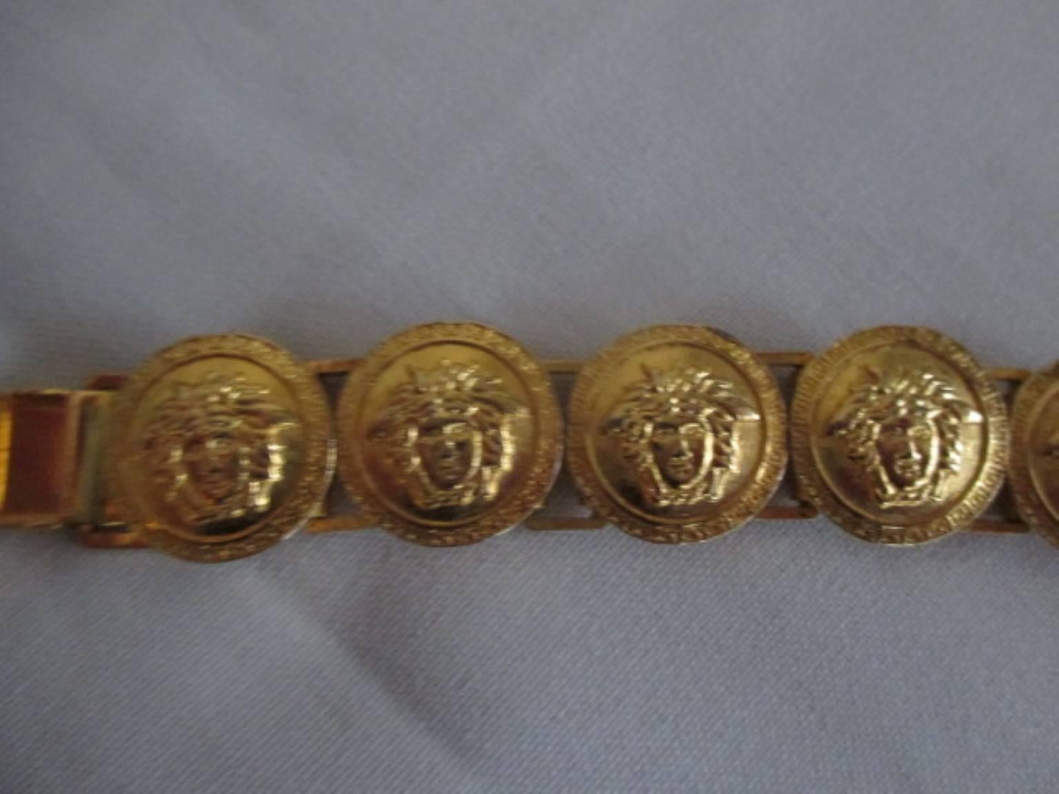 gianni versace medusa bracelet In Excellent Condition In Amsterdam, NL