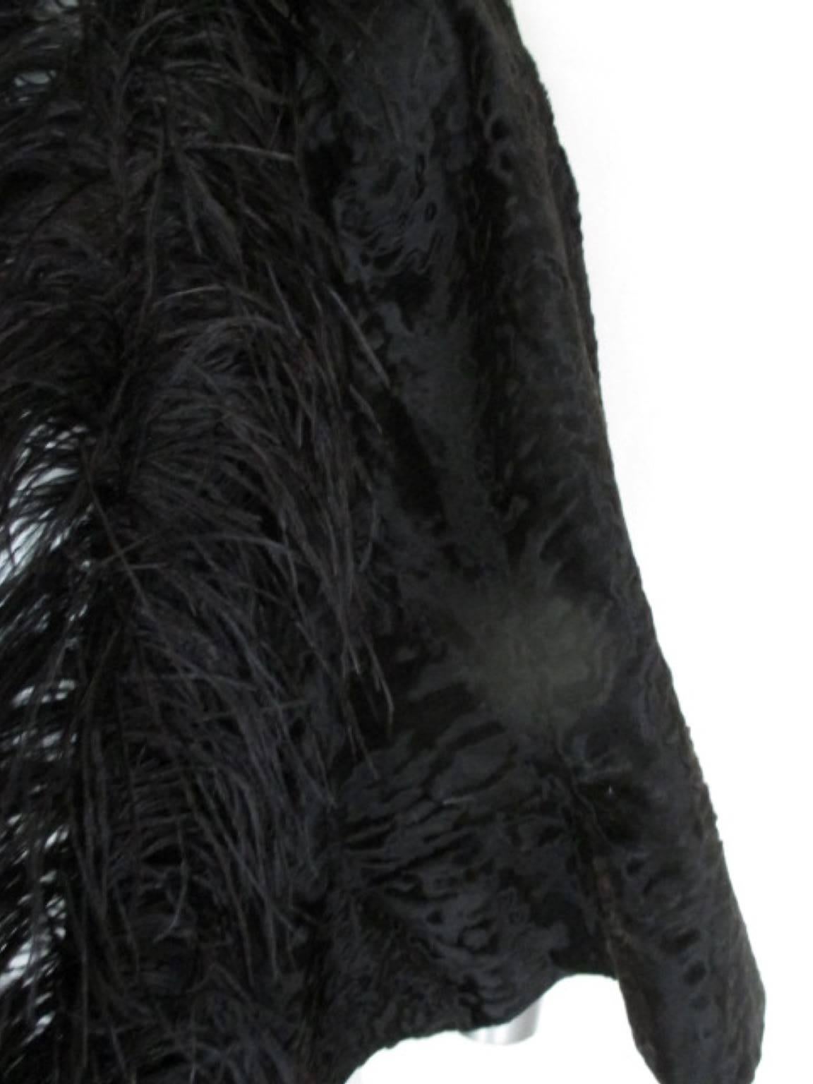 black fur stole