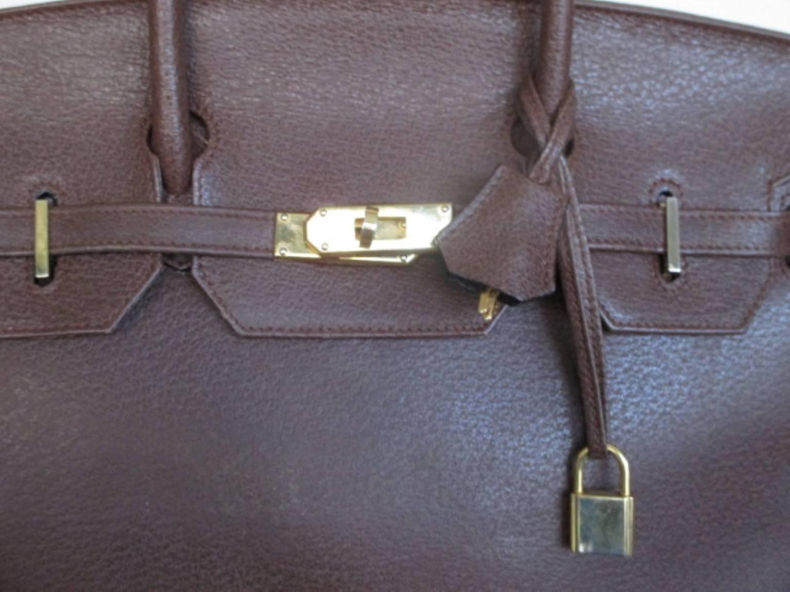 Zumpolle vintage brown leather bag In Good Condition In Amsterdam, NL