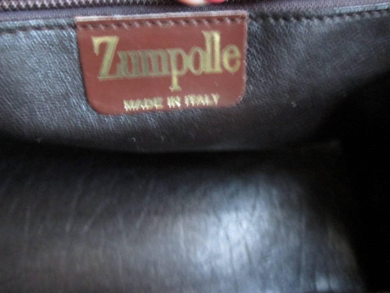 Zumpolle vintage brown leather bag 1