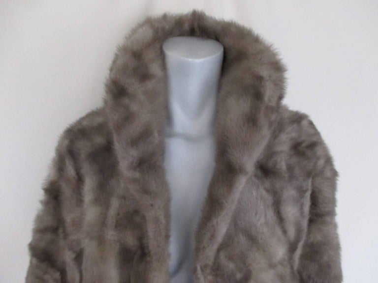 vintage Grey Mink fur stole For Sale at 1stDibs | grey fur stole