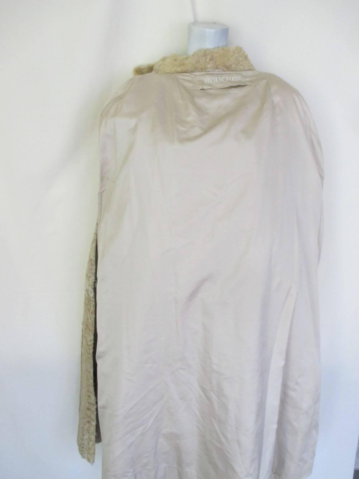 Long Persian Lamb Fur Cape 3