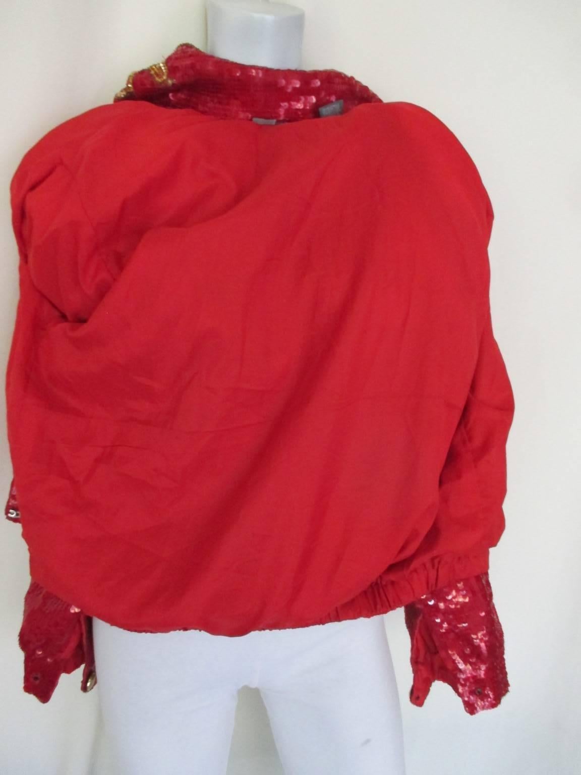 Xmas Bomberjacke mit Paillettenbesatzung im Angebot 2
