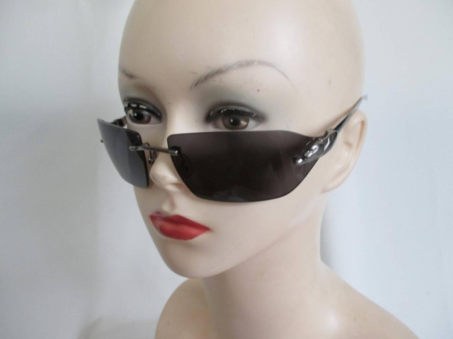 cartier black panther sunglasses