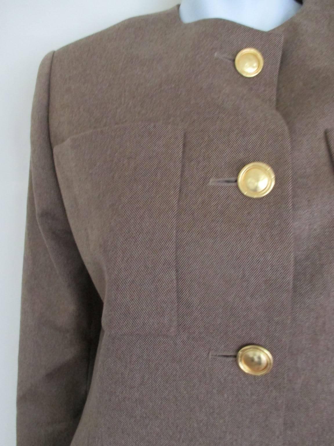 Vintage Christian Dior Boutique jacket with 4 gold color button
no pockets
Size is small aprox. EU38 / US 8
Please note that vintage items are not new and therefore might have minor imperfections. 
