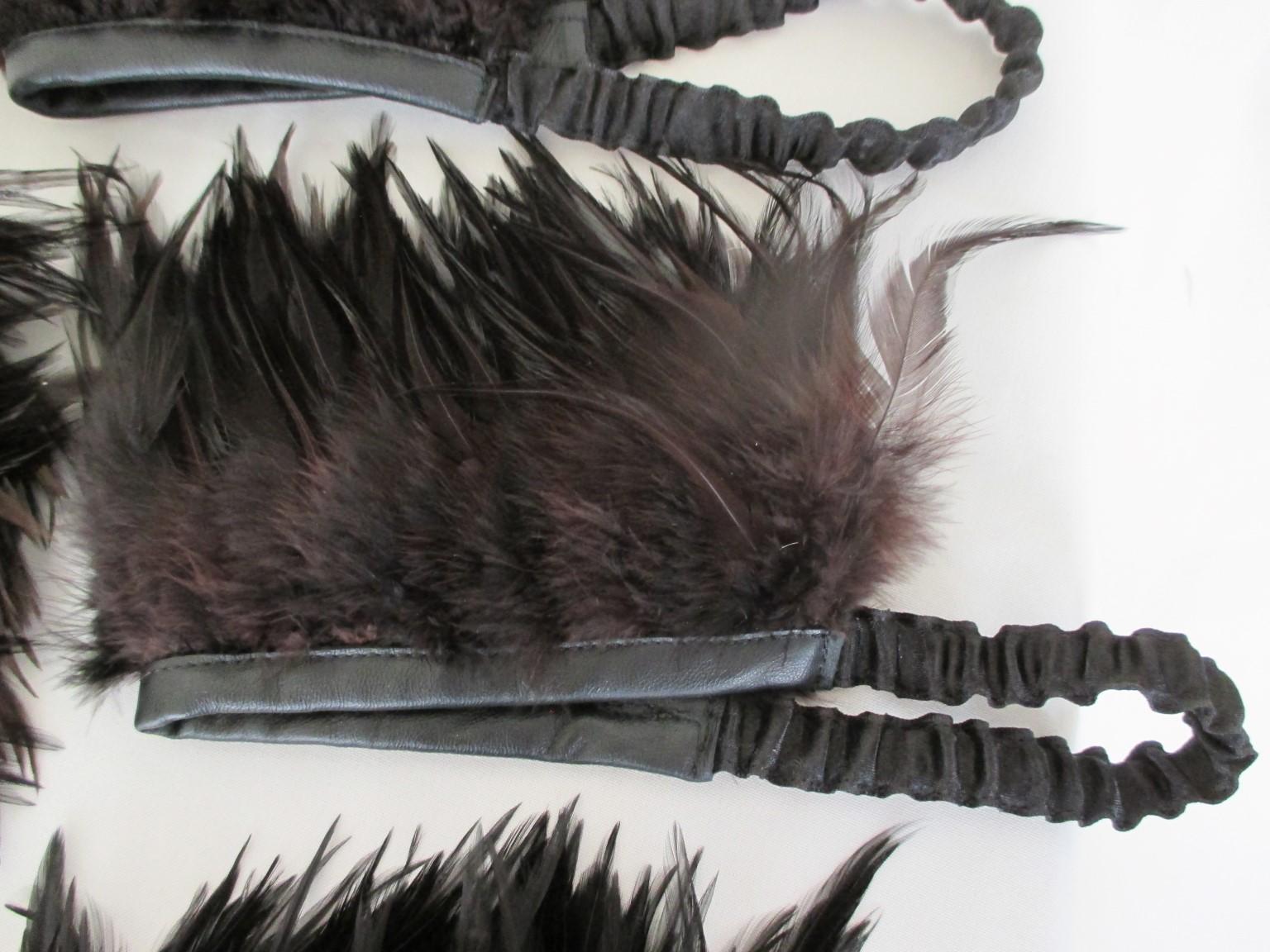 Boho chic 4 Piece feather headband set  For Sale 1