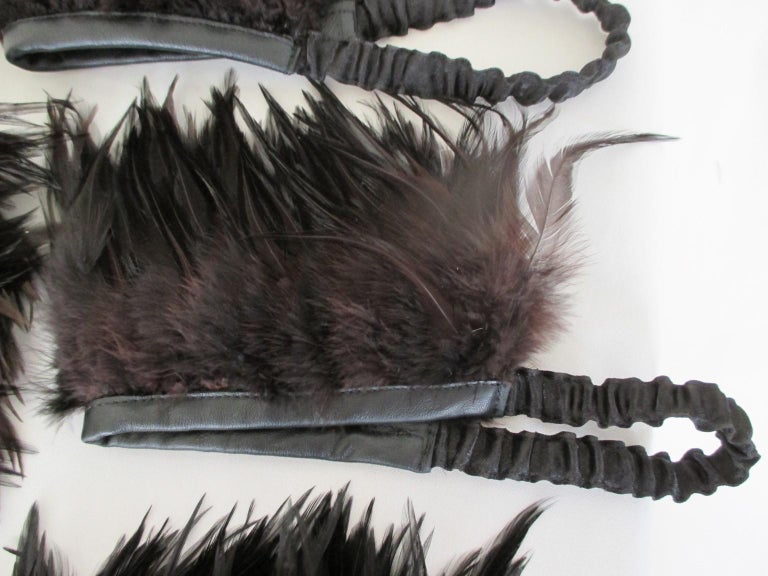 Boho chic 4 Piece feather headband set  For Sale 3