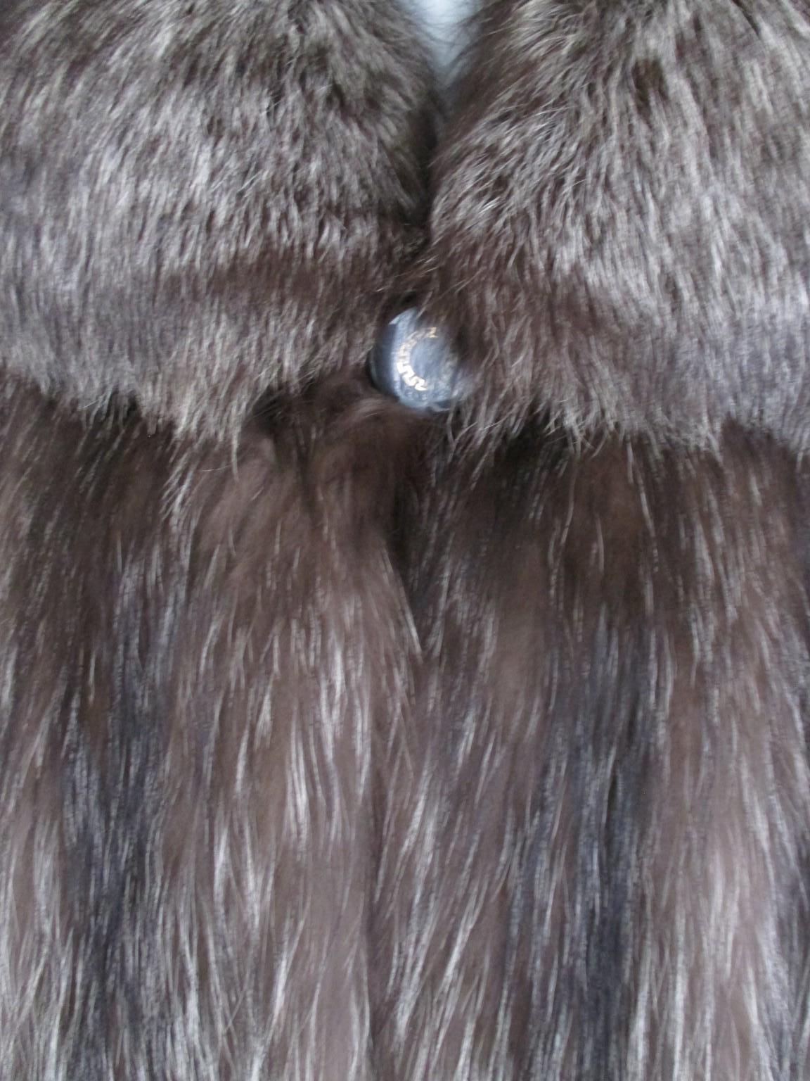 Beautiful Silver Fox Fur coat 4