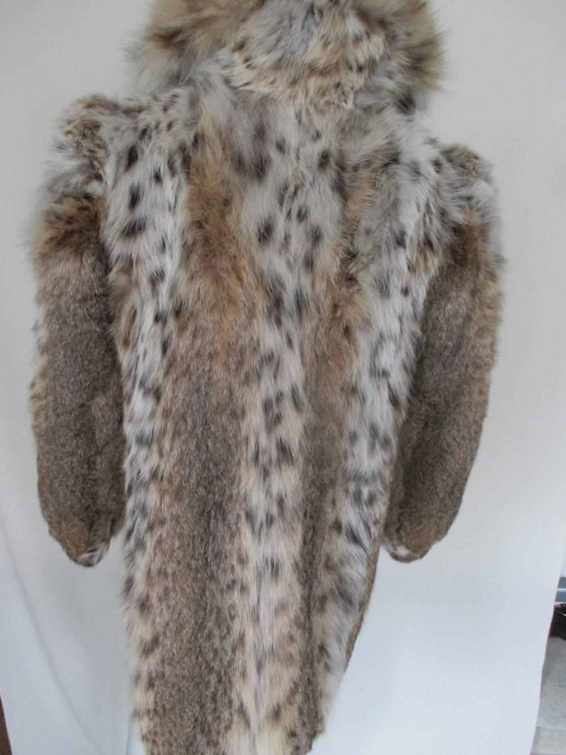 vintage Lynx fur coat In Good Condition In Amsterdam, NL