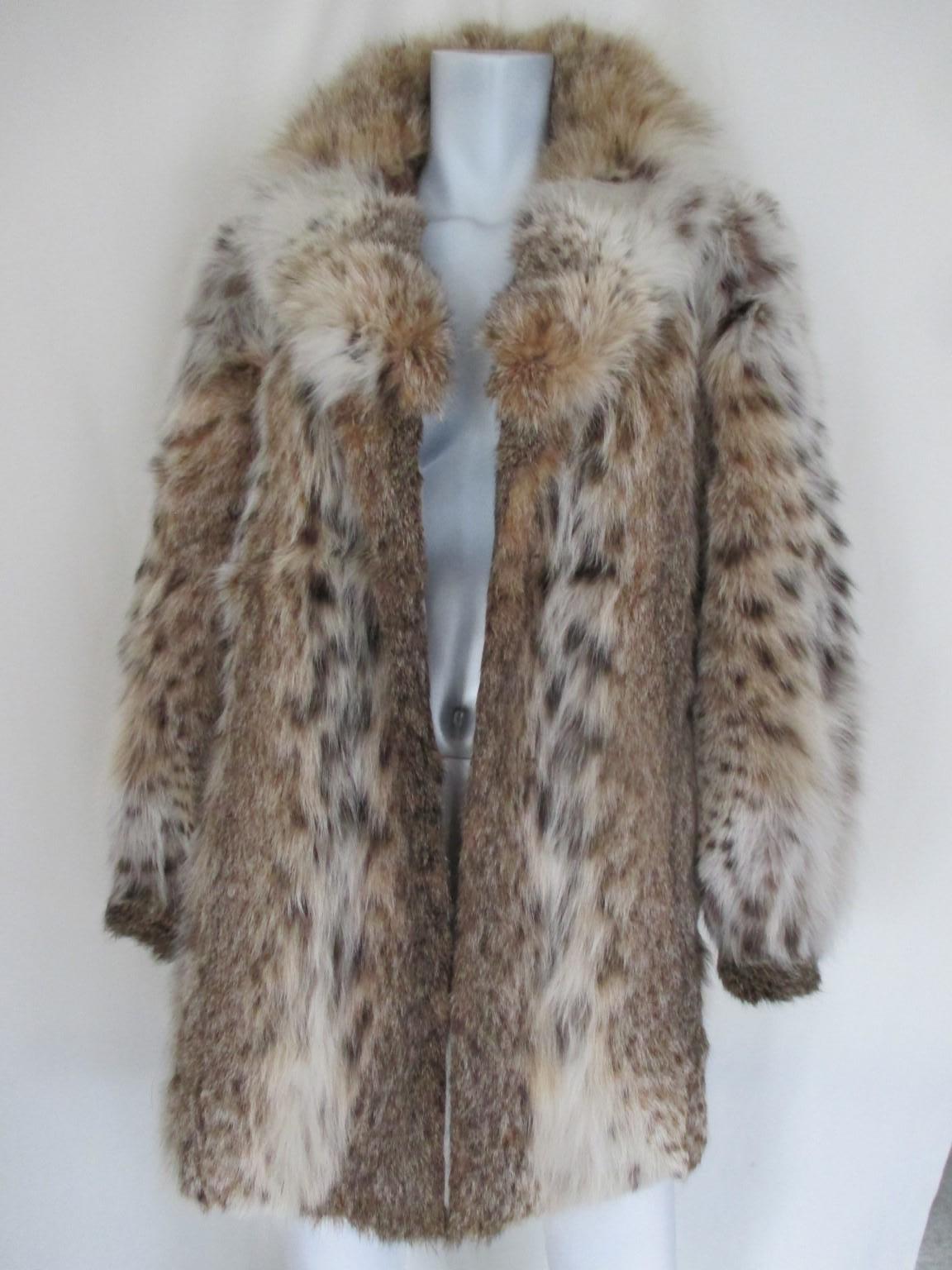 Women's or Men's vintage Lynx fur coat