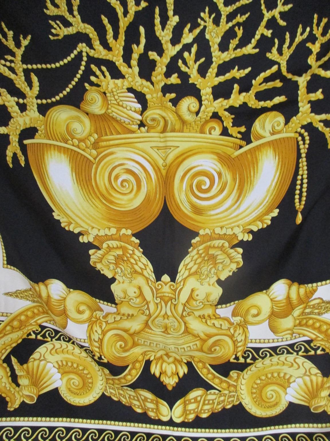 atelier versace silk scarf
