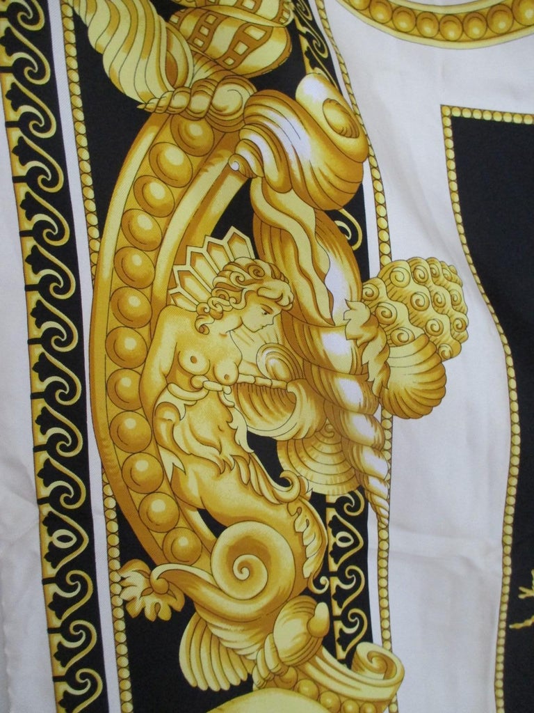 Versace silk scarf sale best sale