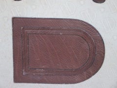 Valise de voyage vintage en toile et cuir de Delvaux, années 1950